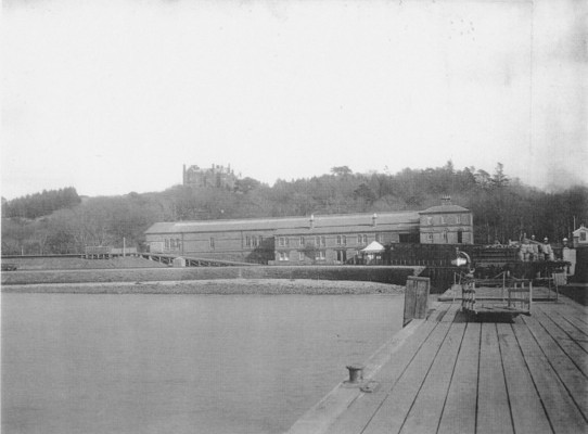 First station and pier, completed in 1865, at Wemyss Bay